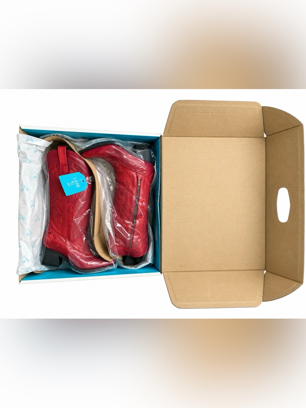 Lane Smokeshow Smoldering Ruby Western Boots Size 8 BNWT & Box - Picture 12 of 16